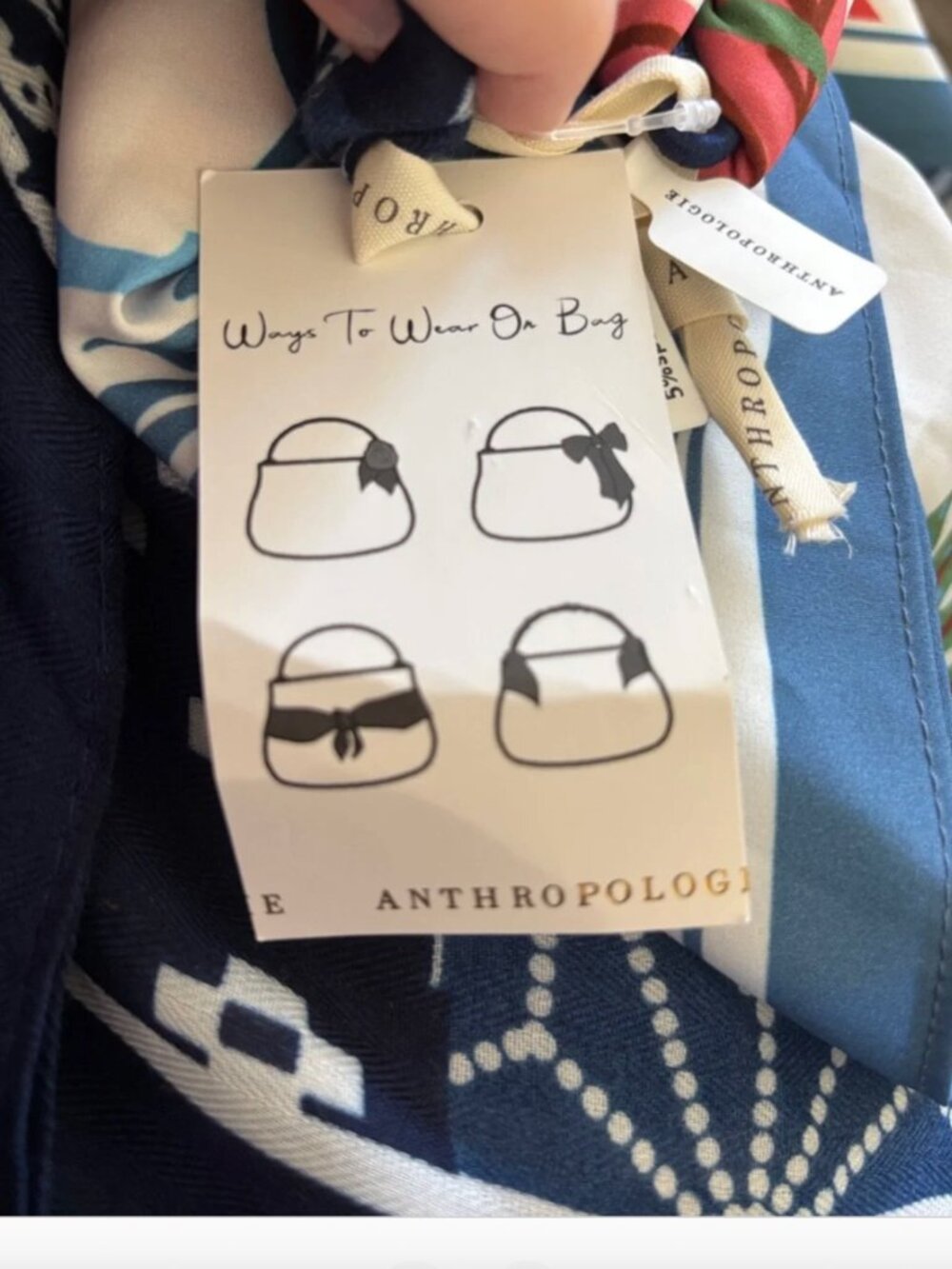 Anthropologie Bright Icon Hair Scarves, Set of 2. NWT. - Picture 5 of 6